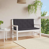 Vidaxl tuinbankkussen 120x(50+50)x7 cm oxford stof zwart - afbeelding 1