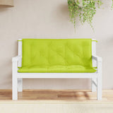 Vidaxl tuinbankkussen 120x(50+50)x7 cm oxford stof felgroen - afbeelding 1