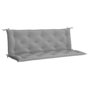 Vidaxl tuinbankkussen 150x(50+50)x7 cm oxford stof grijs - afbeelding 2