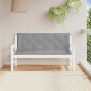 Vidaxl tuinbankkussen 150x(50+50)x7 cm oxford stof grijs - afbeelding 3