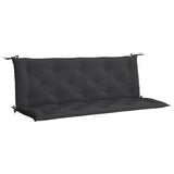 Vidaxl tuinbankkussen 150x(50+50)x7 cm oxford stof zwart - afbeelding 2