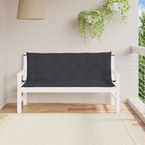 Vidaxl tuinbankkussen 150x(50+50)x7 cm oxford stof zwart - afbeelding 3