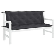 Vidaxl tuinbankkussen 150x(50+50)x7 cm oxford stof zwart - afbeelding 1