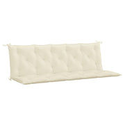 Vidaxl tuinbankkussen 180x(50+50)x7 cm oxford stof crèmewit - afbeelding 2