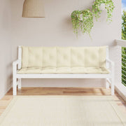 Vidaxl tuinbankkussen 180x(50+50)x7 cm oxford stof crèmewit - afbeelding 3