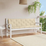 Vidaxl tuinbankkussen 180x(50+50)x7 cm oxford stof beige - afbeelding 1