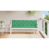 Vidaxl tuinbankkussen 180x(50+50)x7 cm oxford stof groen - afbeelding 3