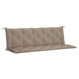 Vidaxl tuinbankkussen 180x(50+50)x7 cm oxford stof taupe - afbeelding 2