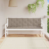 Vidaxl tuinbankkussen 180x(50+50)x7 cm oxford stof taupe - afbeelding 3
