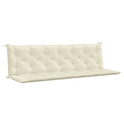 Vidaxl tuinbankkussen 200x(50+50)x7 cm oxford stof crèmewit - afbeelding 2