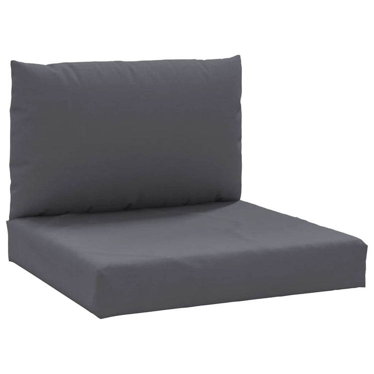 VidaXL Palletkussens 2 st stof antraciet