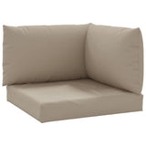 Vidaxl palletkussens 3 st oxford stof taupe - afbeelding 2