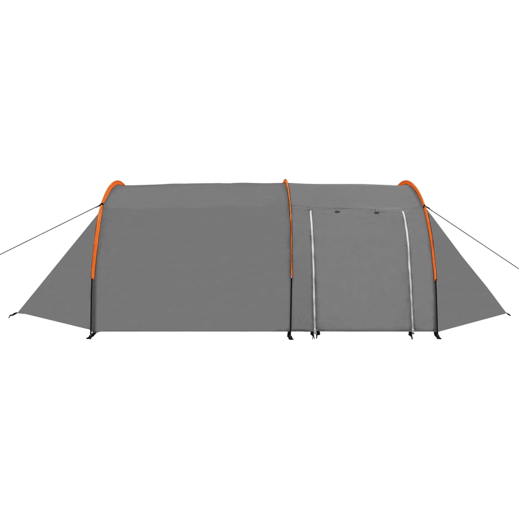 VidaXL Tent 4-persoons grijs en oranje