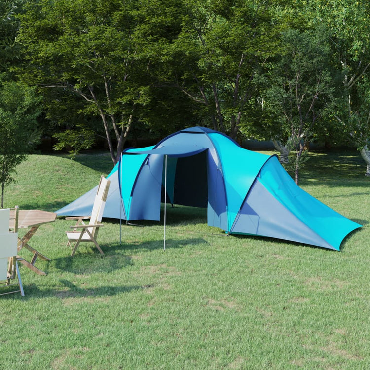 Vidaxl tent 6-persoons blauw en lichtblauw