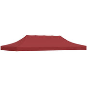 Vidaxl partytentdak 270 g m² 6x3 m bordeauxrood - afbeelding 1