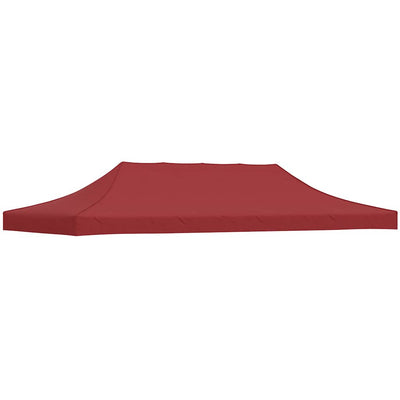 Vidaxl partytentdak 270 g m² 6x3 m bordeauxrood