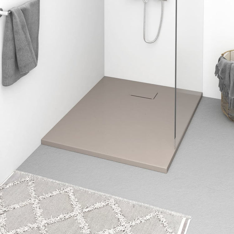 Vidaxl douchebak 100x80 cm smc bruin
