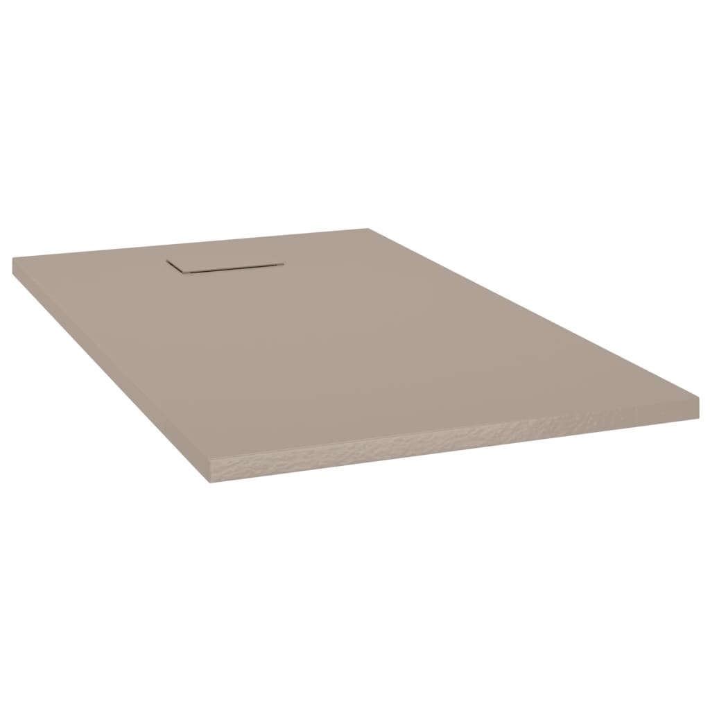 Vidaxl douchebak 120x70 cm smc bruin