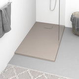 Vidaxl douchebak 120x70 cm smc bruin - afbeelding 1