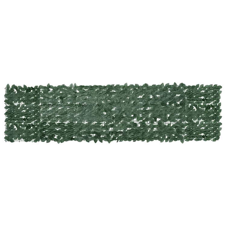 Vidaxl balkonscherm met donkergroene bladeren 300x75 cm