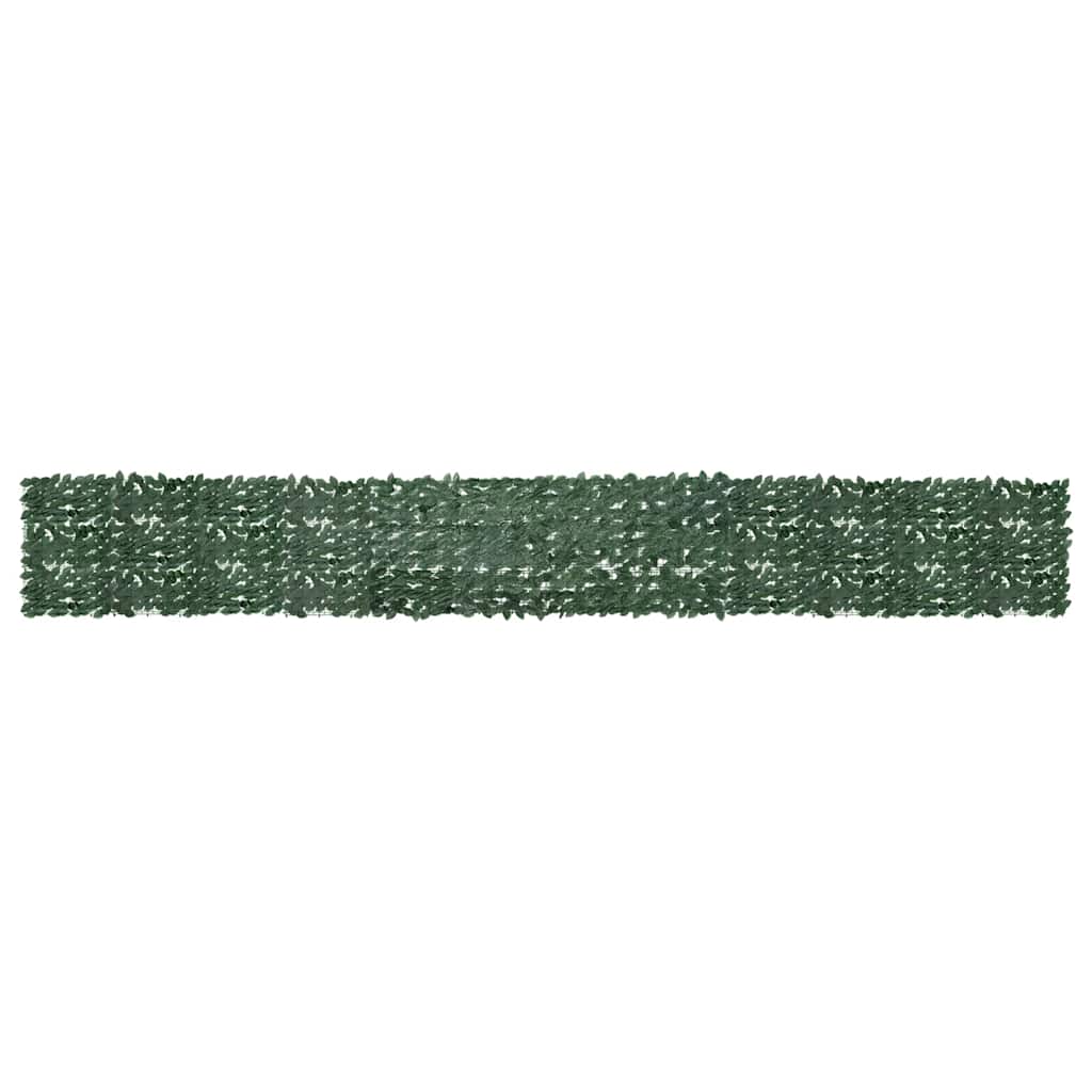 Vidaxl balkonscherm met donkergroene bladeren 600x75 cm