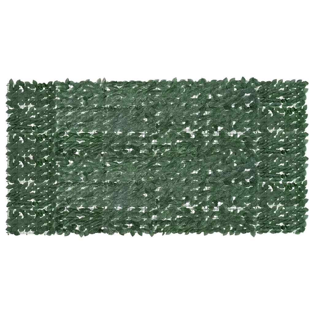 Vidaxl balkonscherm met donkergroene bladeren 300x150 cm