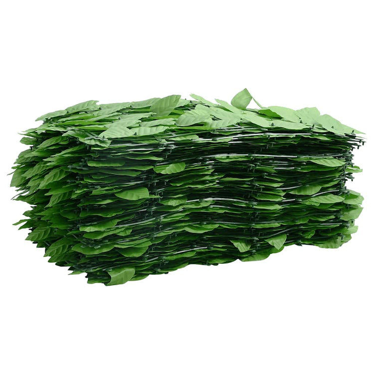 Vidaxl balkonscherm met groene bladeren 400x75 cm