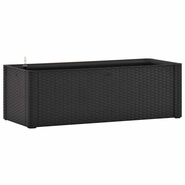 Vidaxl plantenbak hoog zelfbewateringssysteem 100x43x33 cm antraciet