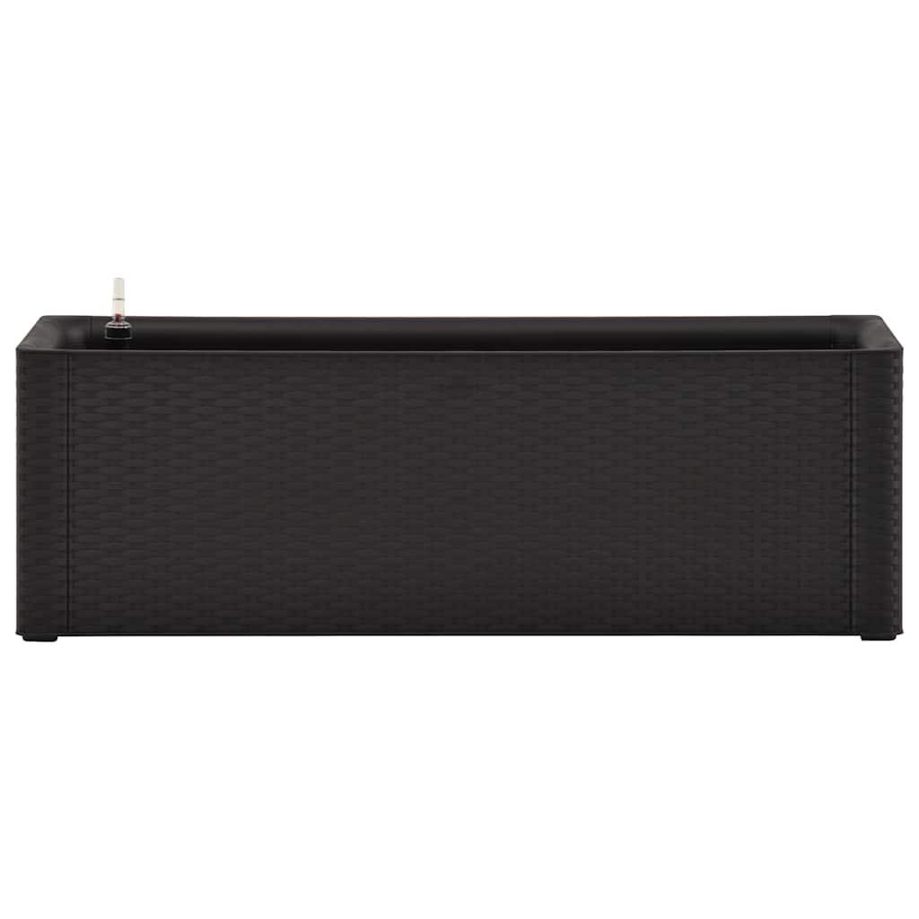 Vidaxl plantenbak hoog zelfbewateringssysteem 100x43x33 cm antraciet