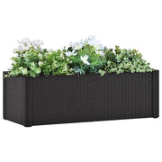 Vidaxl plantenbak hoog zelfbewateringssysteem 100x43x33 cm antraciet - afbeelding 1