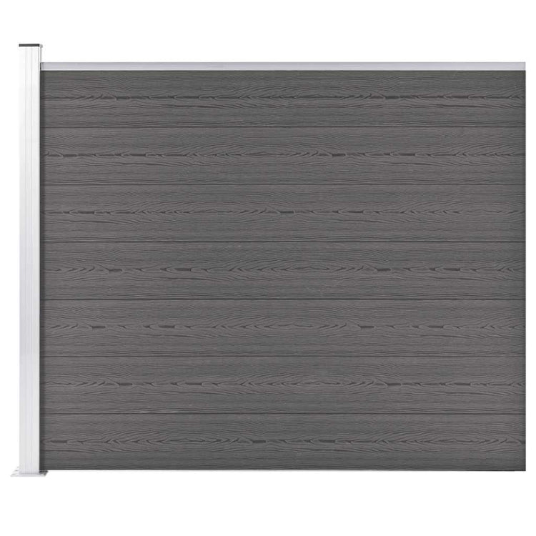 Vidaxl schuttingpaneel 175x146 cm hkc grijs