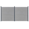 Vidaxl schuttingpalen 3 st 185 cm aluminium donkergrijs