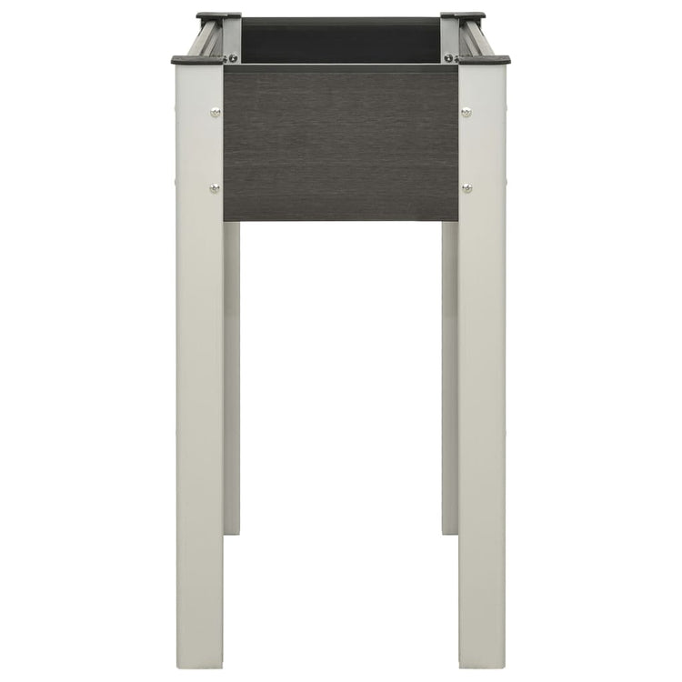 Vidaxl plantenbak verhoogd 75x40x75 cm hkc grijs