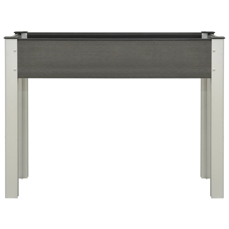 Vidaxl plantenbak verhoogd 100x40x75 cm hkc grijs