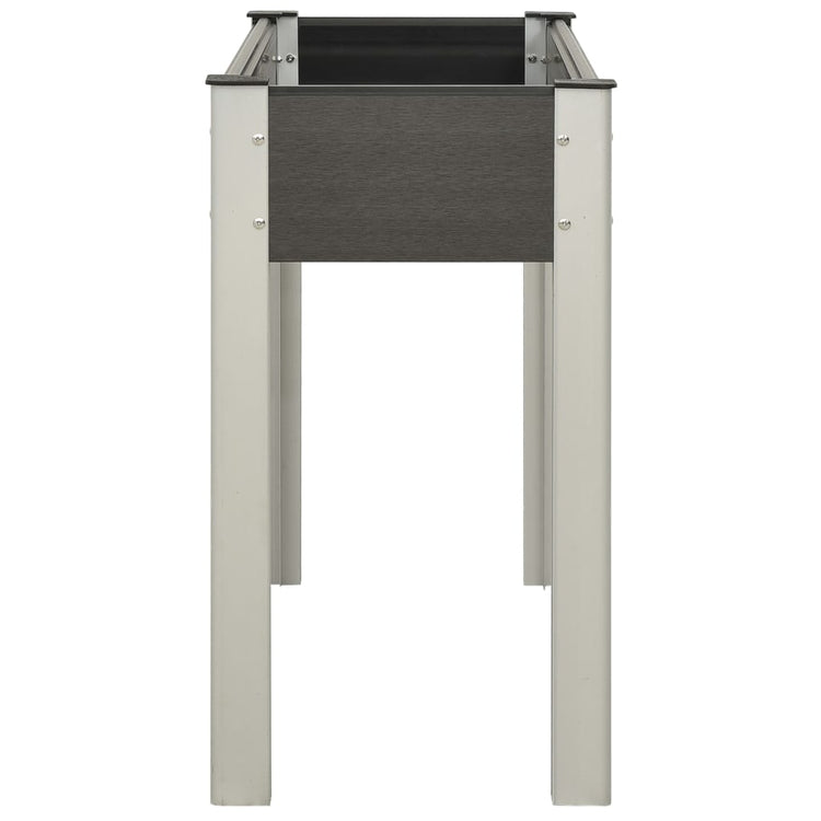 Vidaxl plantenbak verhoogd 100x40x75 cm hkc grijs