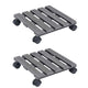 Vidaxl plantentrolleys 2 st 30x30x7,5 cm hkc grijs