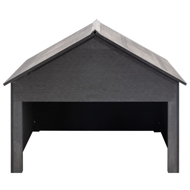 Vidaxl overkapping voor grasmaaier 80x80x70 cm hkc