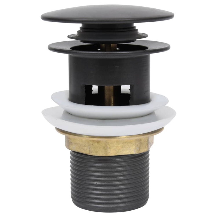 Vidaxl afvoer pop-up met overloop 6,4x6,4x9,1 cm grijs
