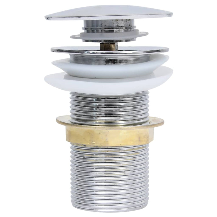 Vidaxl afvoer pop-up zonder overloop 6,4x6,4x9,1 cm chroomkleurig