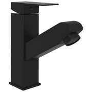 Vidaxl wastafelkraan met uittrekfunctie 157x172 mm zwart - afbeelding 3