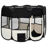 Vidaxl hondenren inklapbaar met draagtas 90x90x58 cm zwart - afbeelding 3