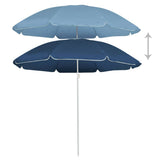 Vidaxl parasol met stalen paal 180 cm blauw - afbeelding 2