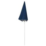 Vidaxl parasol met stalen paal 180 cm blauw - afbeelding 3