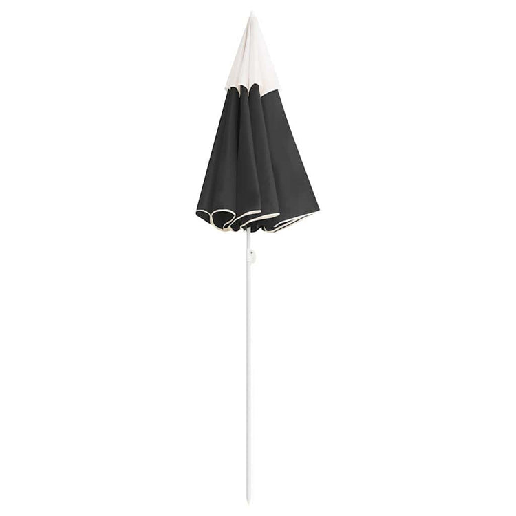 Vidaxl parasol met stalen paal 180 cm antracietkleurig