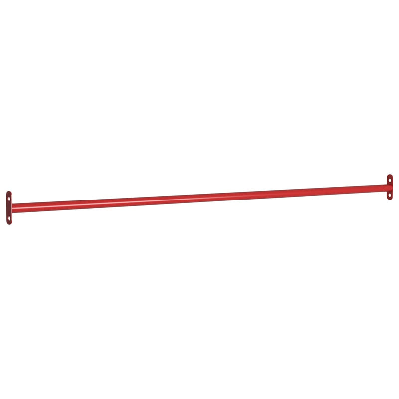 Vidaxl rekstok 125 cm staal rood