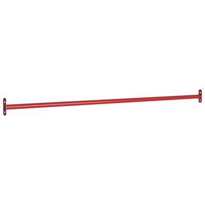 Vidaxl rekstokken 2 st 125 cm staal rood