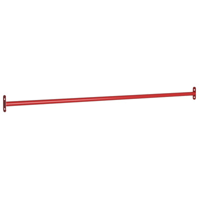 Vidaxl rekstokken 2 st 125 cm staal rood