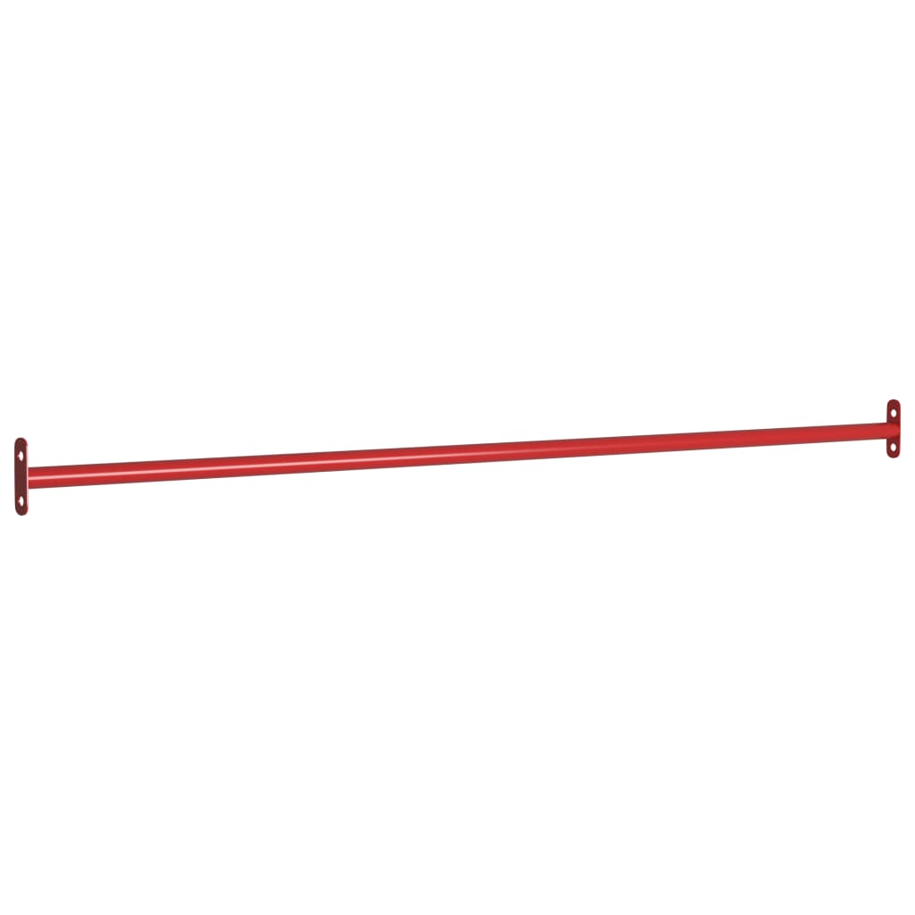 Vidaxl rekstokken 3 st 125 cm staal rood