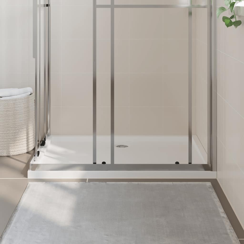 Vidaxl douchebak rechthoekig 80x110 cm abs wit