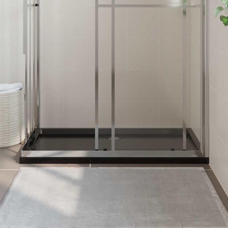 Vidaxl douchebak rechthoekig 70x120 cm abs zwart